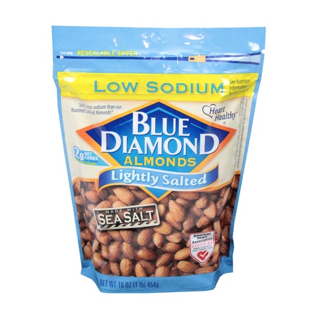 BLUE DIAMOND Blue Diamond Almonds Ls Light Salt 16 oz., PK6 05725
